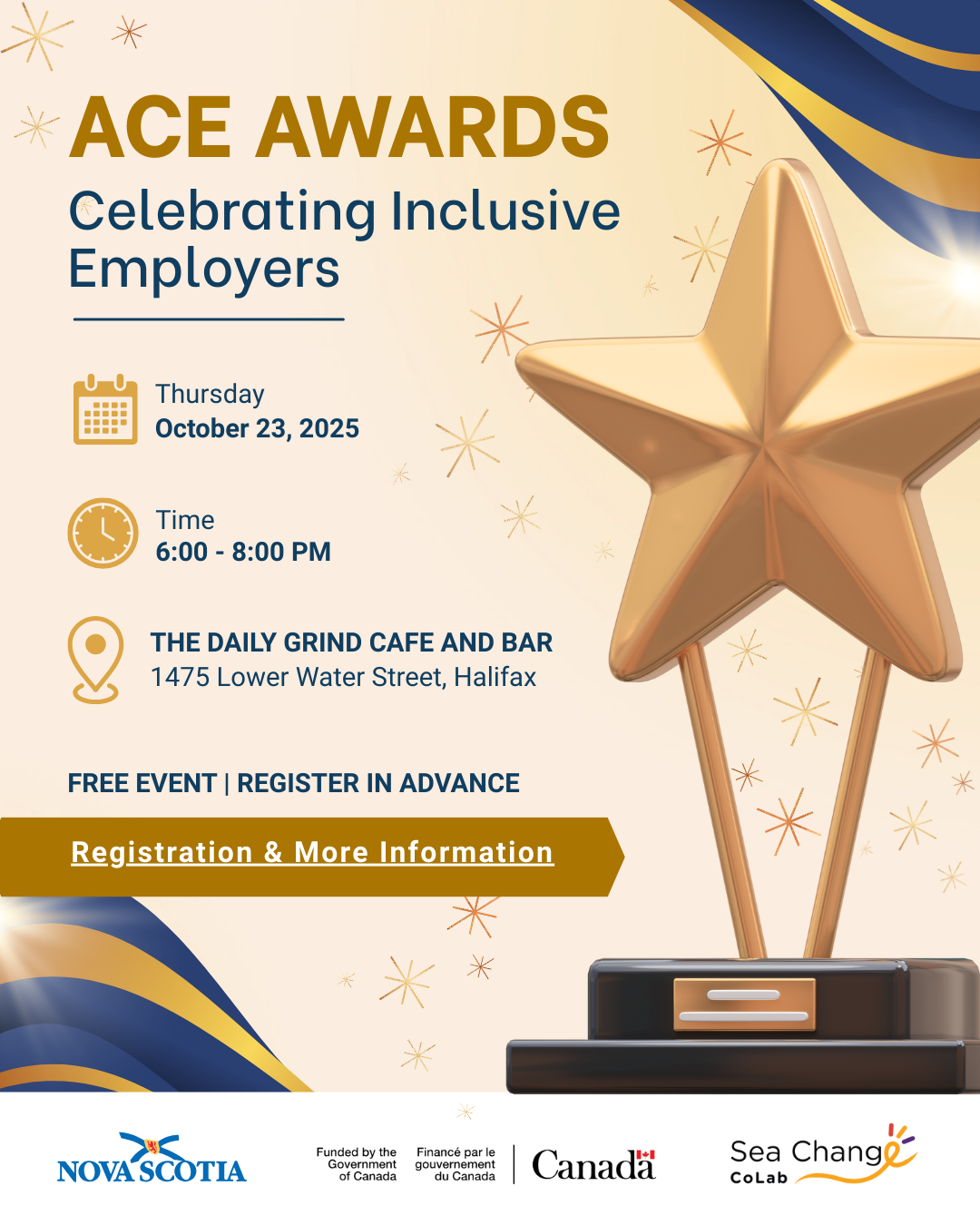 ACE Awards promotion poster. Information from poster is in the text on the page.